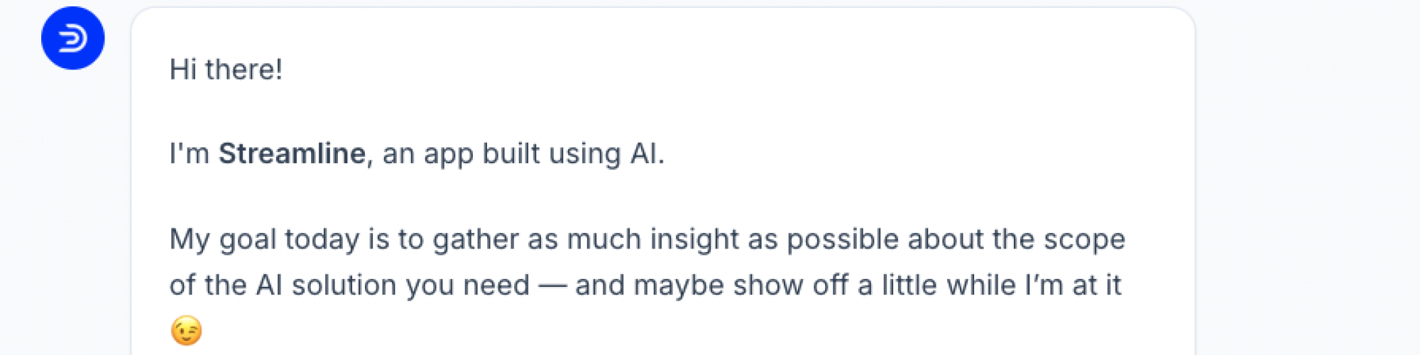 screenshot of ai sales app